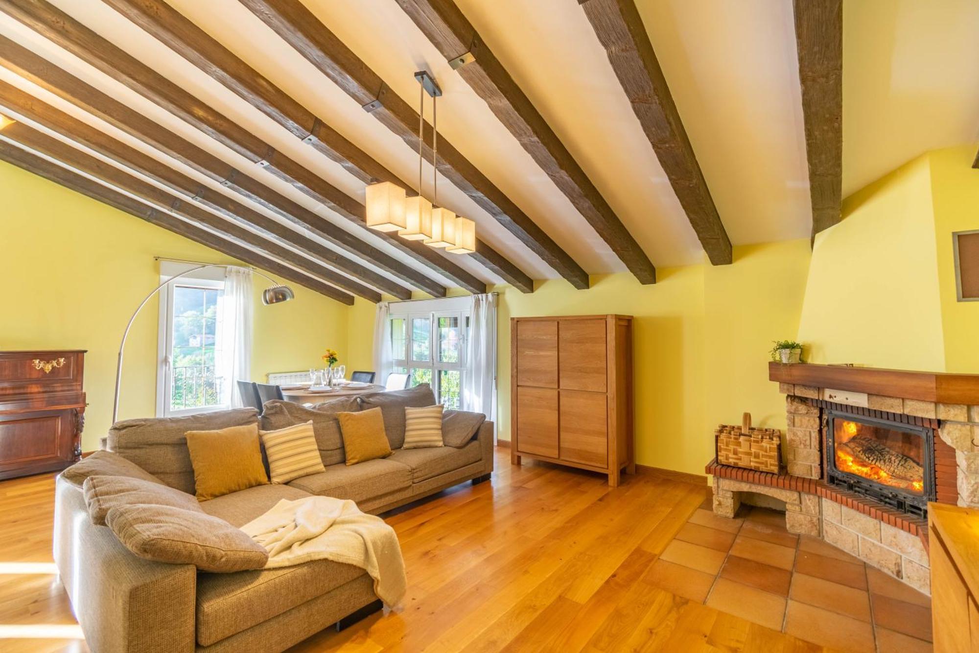 Casa Toki Eder, Espaciosa Casa Rural Para Familias Y Amigos Con Vistas Al Valle Uztegui ภายนอก รูปภาพ